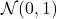 \mathcal N(0,1)